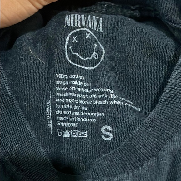 Black Nirvana Graphic T-Shirt - Picture 2 of 3